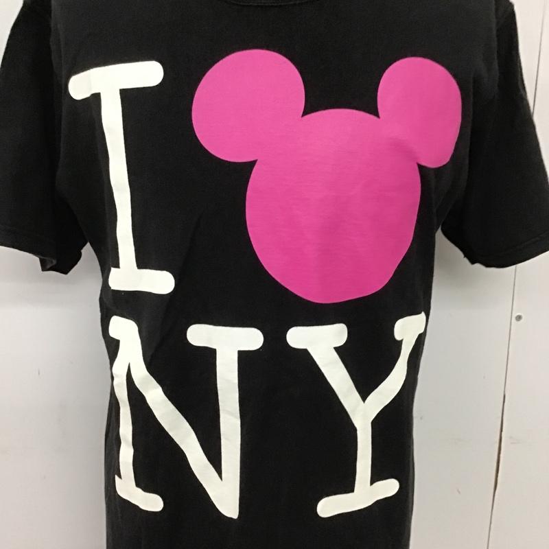 トミー TOMMY Tシャツ 半袖 21-4222902-240 Disney ミッキー L ロゴ、文字 黒 / ブラック / メンズ USED 古着 中古 10090620