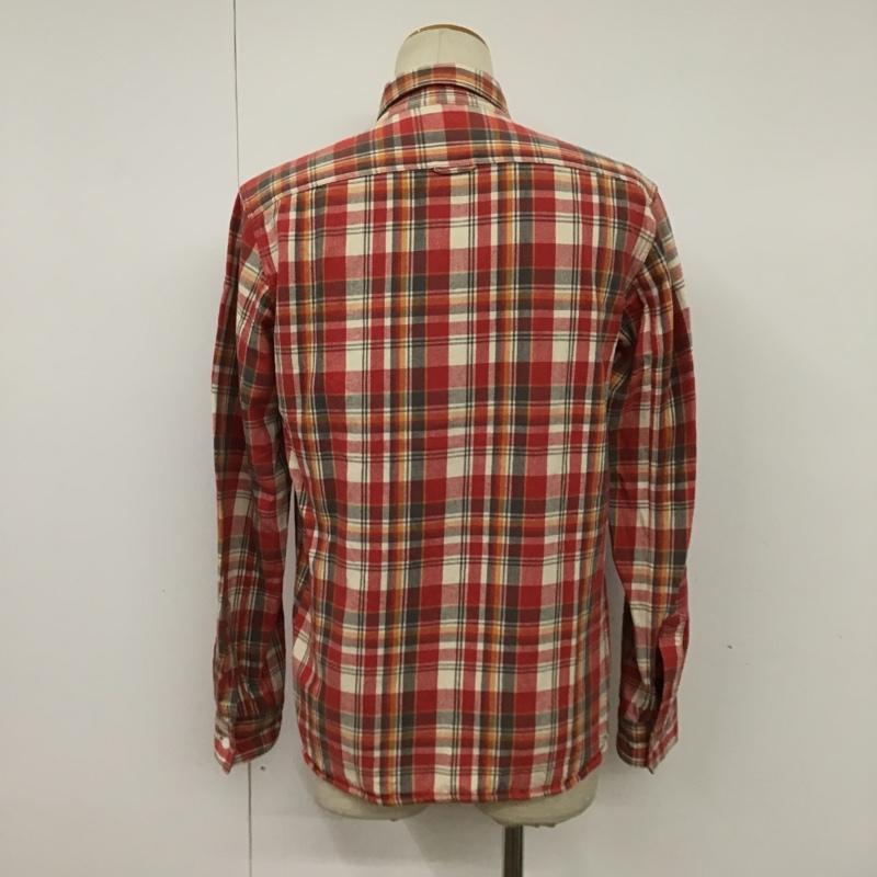 エフシーレアルブリストル F.C.Real Bristol シャツ、ブラウス 長袖 FCRB-112008 SOPHNET 刺繍 ロゴ M チェック 赤 / レッド / X 白 / ホワイト / X 灰 / グレー / X 橙 / オレンジ /  メンズ USED 古着 中古 10090633
