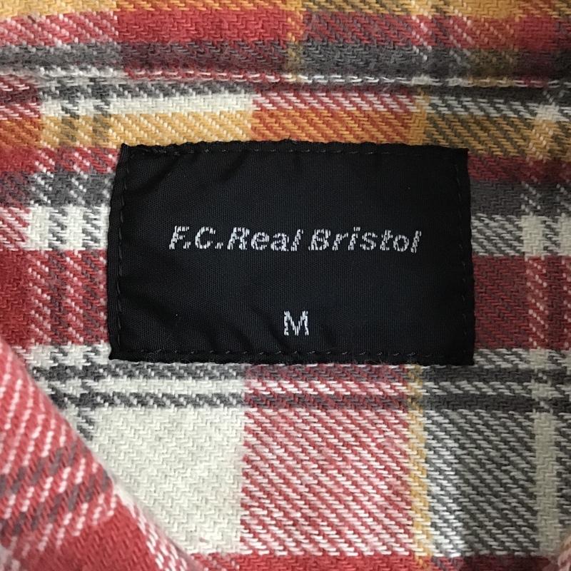 エフシーレアルブリストル F.C.Real Bristol シャツ、ブラウス 長袖 FCRB-112008 SOPHNET 刺繍 ロゴ M チェック 赤 / レッド / X 白 / ホワイト / X 灰 / グレー / X 橙 / オレンジ /  メンズ USED 古着 中古 10090633