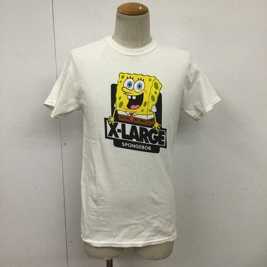エクストララージ XLARGE Tシャツ 半袖 0142132 スポンジボブ タグ付き S キャラクター 白 / ホワイト /  メンズ USED 古着 中古 10090634