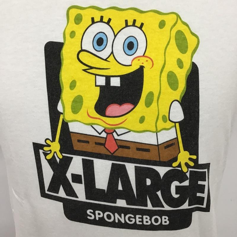 エクストララージ XLARGE Tシャツ 半袖 0142132 スポンジボブ タグ付き S キャラクター 白 / ホワイト / メンズ USED 古着 中古 10090634