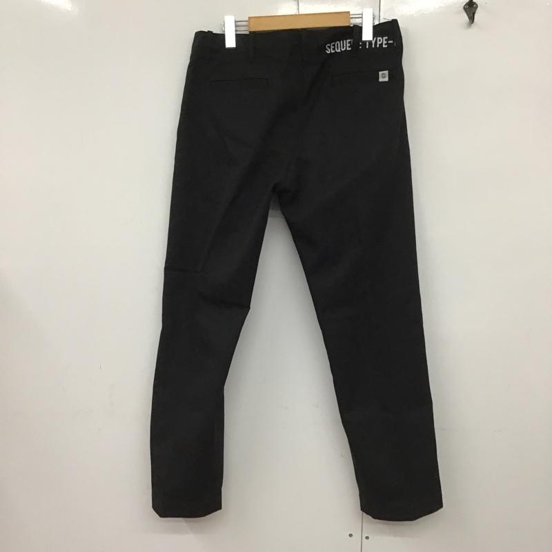 シークエル SEQUEL パンツ チノパン TYPE-F M ロゴ、文字 黒 / ブラック / メンズ USED 古着 中古 10090646