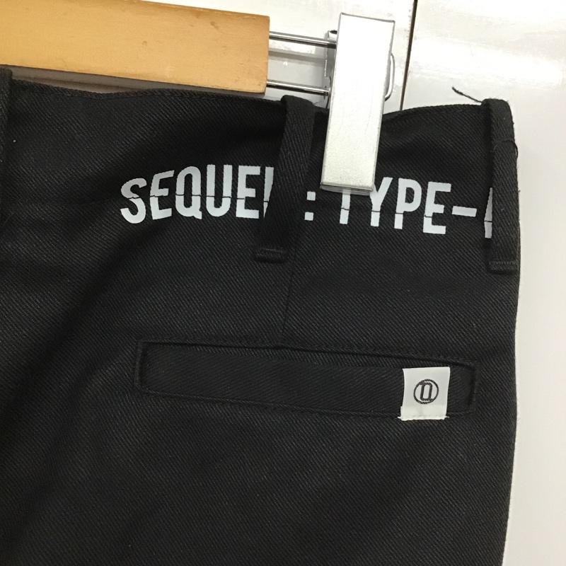 シークエル SEQUEL パンツ チノパン TYPE-F M ロゴ、文字 黒 / ブラック / メンズ USED 古着 中古 10090646