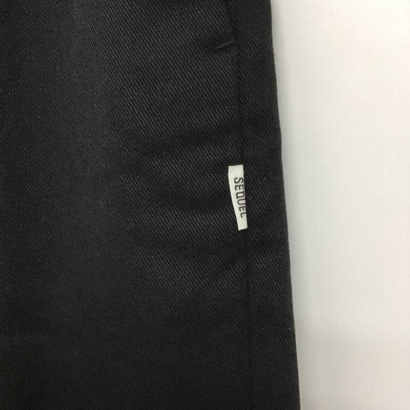 シークエル SEQUEL パンツ チノパン TYPE-F M ロゴ、文字 黒 / ブラック / メンズ USED 古着 中古 10090646