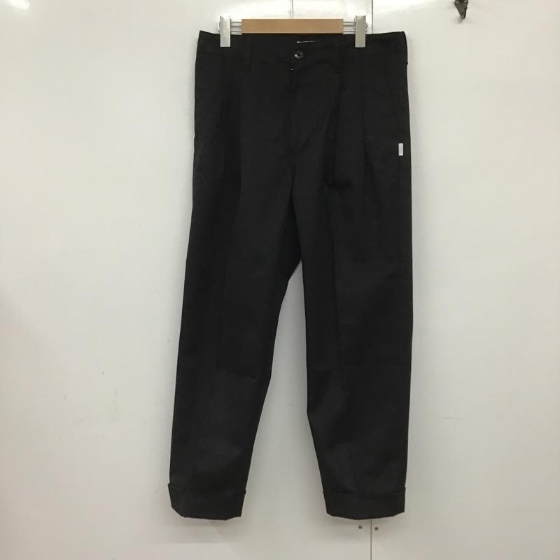 シークエル SEQUEL パンツ チノパン TYPE-C ツータックパンツ M ロゴ、文字 黒 / ブラック / メンズ USED 古着 中古 10090651
