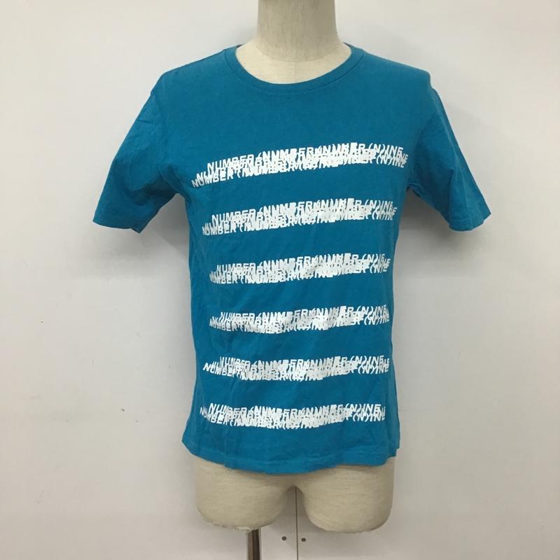 ナンバーナイン デニム NUMBER (N)INE DENIM Tシャツ 半袖 M ロゴ、文字 青 / ブルー / メンズ USED 古着 中古 10090654