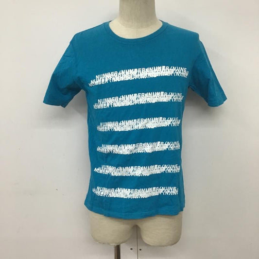 ナンバーナイン デニム NUMBER (N)INE DENIM Tシャツ 半袖 M ロゴ、文字 青 / ブルー /  メンズ USED 古着 中古 10090654