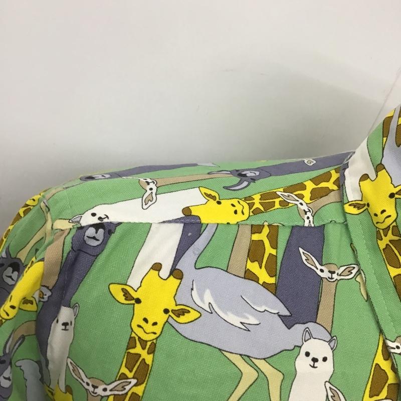 古着 USED シャツ、ブラウス 長袖 ボタンダウン 動物 M 総柄 マルチカラー / マルチカラー / メンズ USED 古着 中古 10090655