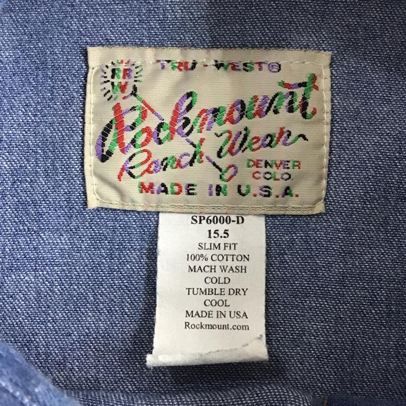 古着 USED シャツ、ブラウス 長袖 SP6000-D デニムシャツ 無地 青 / ブルー /  メンズ USED 古着 中古 10090662