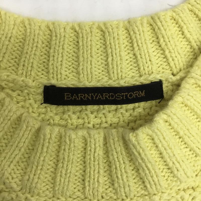 バンヤードストーム BARNYARDSTORM ニット、セーター 長袖 FREE 無地 黄 / イエロー / レディース USED 古着 中古 10090678