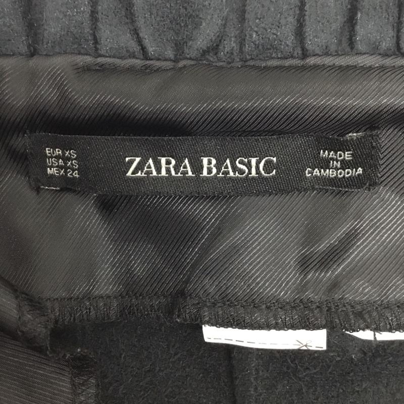 ザラベーシック ZARA BASIC スカート ひざ丈スカート XS 無地 黒 / ブラック / レディース USED 古着 中古 10090685