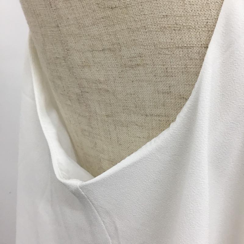 アイテムズ アーバンリサーチ ITEMS URBAN RESEARCH ワンピース ひざ丈スカート タグ付 アシメントリーワンピース FREE 無地 白 / ホワイト / レディース USED 古着 中古 10090686