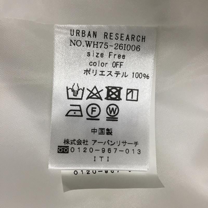 アイテムズ アーバンリサーチ ITEMS URBAN RESEARCH ワンピース ひざ丈スカート タグ付 アシメントリーワンピース FREE 無地 白 / ホワイト / レディース USED 古着 中古 10090686
