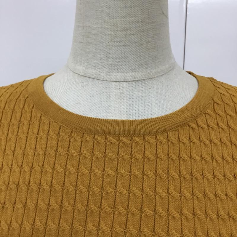 ザラ ZARA ニット、セーター 長袖 M 無地 マスタード / マスタード / レディース USED 古着 中古 10090699