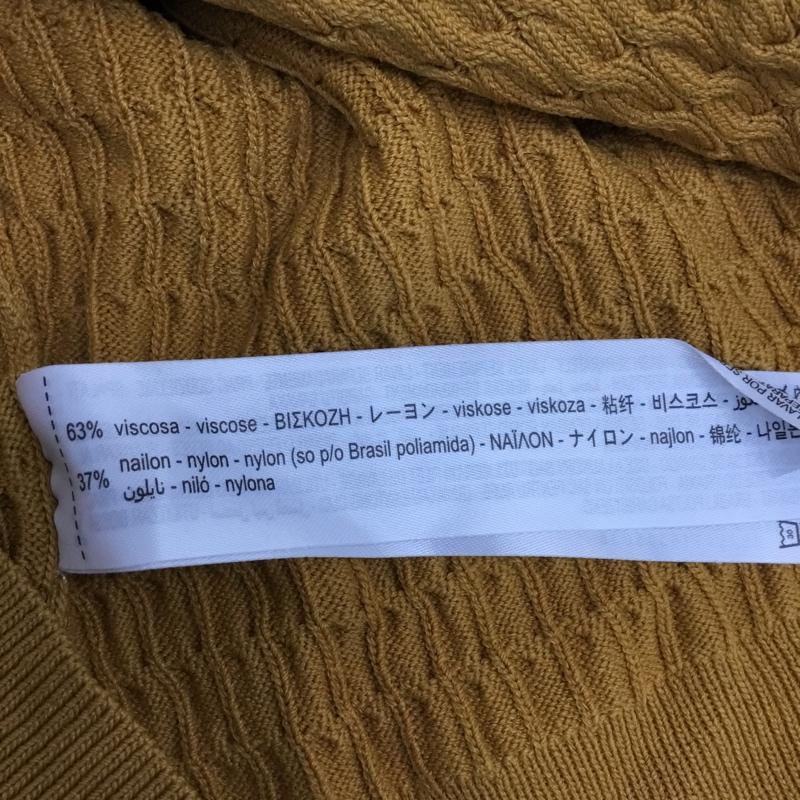 ザラ ZARA ニット、セーター 長袖 M 無地 マスタード / マスタード / レディース USED 古着 中古 10090699