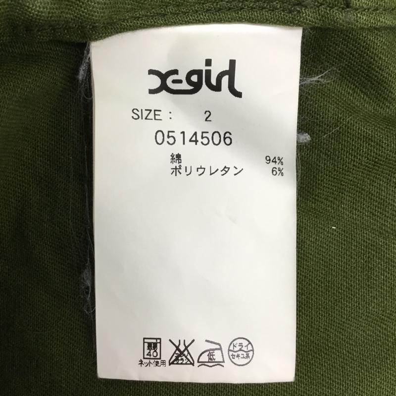 エックスガール X-girl ジャケット、上着 ジャケット、ブレザー ミリタリー 2 無地 カーキ / カーキ / レディース USED 古着 中古 10090711