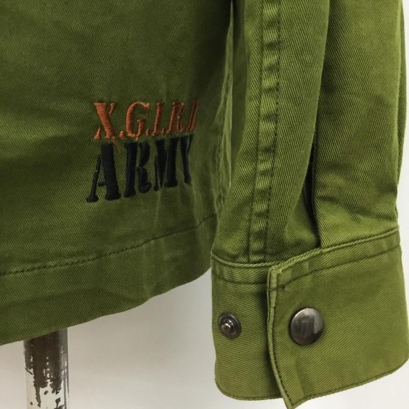 エックスガール X-girl ジャケット、上着 ジャケット、ブレザー ミリタリー 2 無地 カーキ / カーキ / レディース USED 古着 中古 10090711