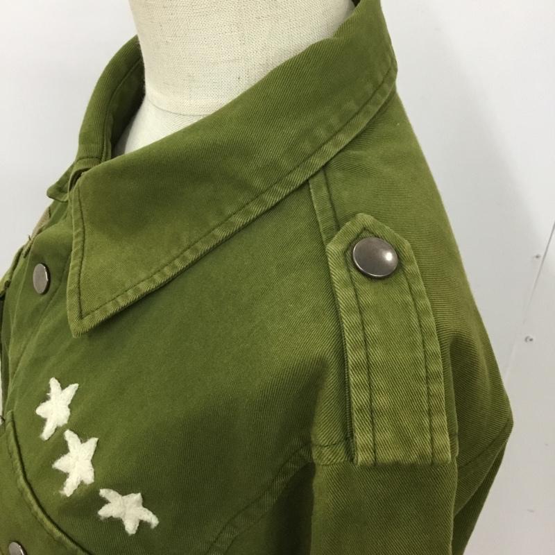 エックスガール X-girl ジャケット、上着 ジャケット、ブレザー ミリタリー 2 無地 カーキ / カーキ / レディース USED 古着 中古 10090711