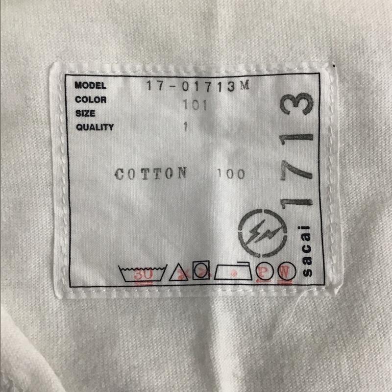 サカイ Sacai Tシャツ 半袖 17-01713M NOT sacai FRAGMENT 1 ロゴ、文字 白 / ホワイト /  メンズ USED 古着 中古 10090730