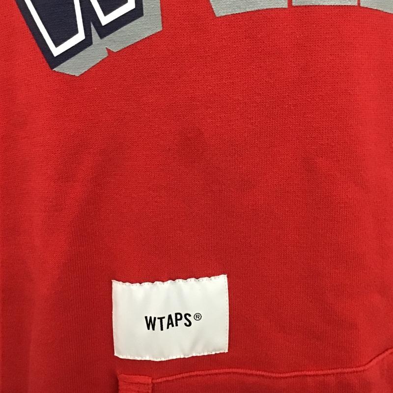 ダブルタップス WTAPS パーカー 長袖 201ATDT-CSM18 DAWN DESIGN HOODED 1 ロゴ、文字 赤 / レッド / メンズ USED 古着 中古 10090741