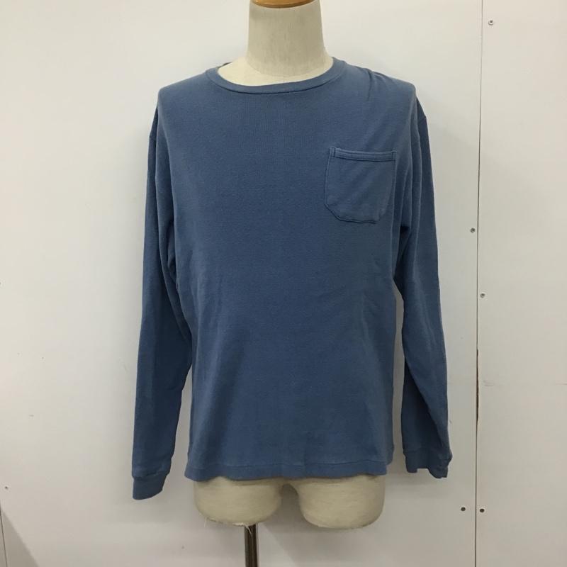テンダーロイン TENDERLOIN Tシャツ 長袖 胸ポケット S 無地 青 / ブルー /  メンズ USED 古着 中古 10090743