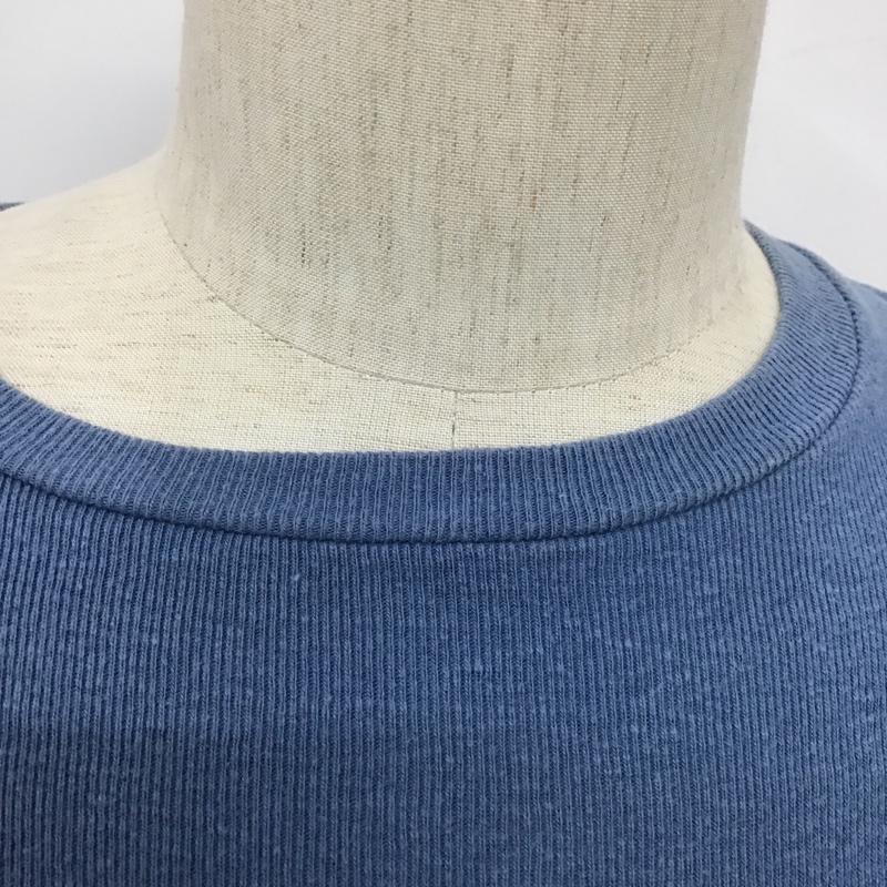 テンダーロイン TENDERLOIN Tシャツ 長袖 胸ポケット S 無地 青 / ブルー /  メンズ USED 古着 中古 10090743