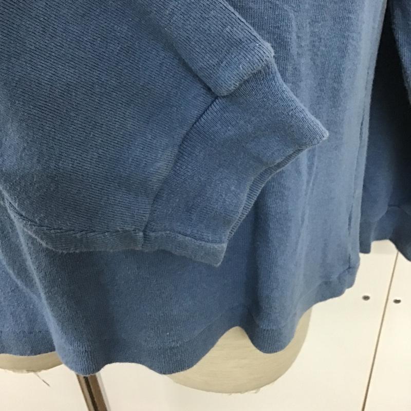 テンダーロイン TENDERLOIN Tシャツ 長袖 胸ポケット S 無地 青 / ブルー /  メンズ USED 古着 中古 10090743