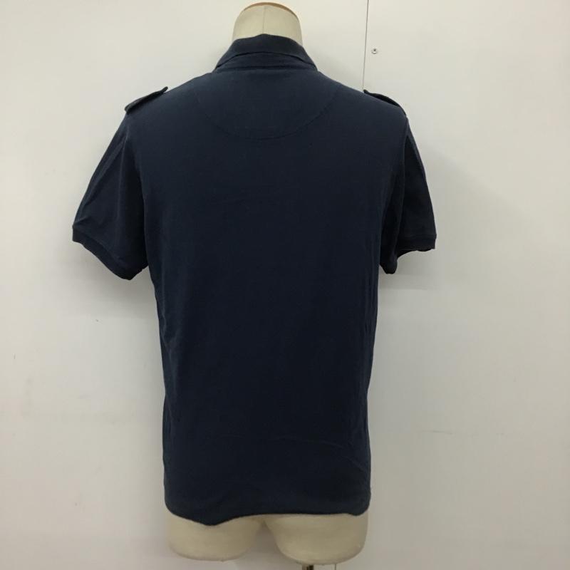 ディーゼル DIESEL ポロシャツ 長袖 S ロゴ、文字 紺 / ネイビー / メンズ USED 古着 中古 10090764