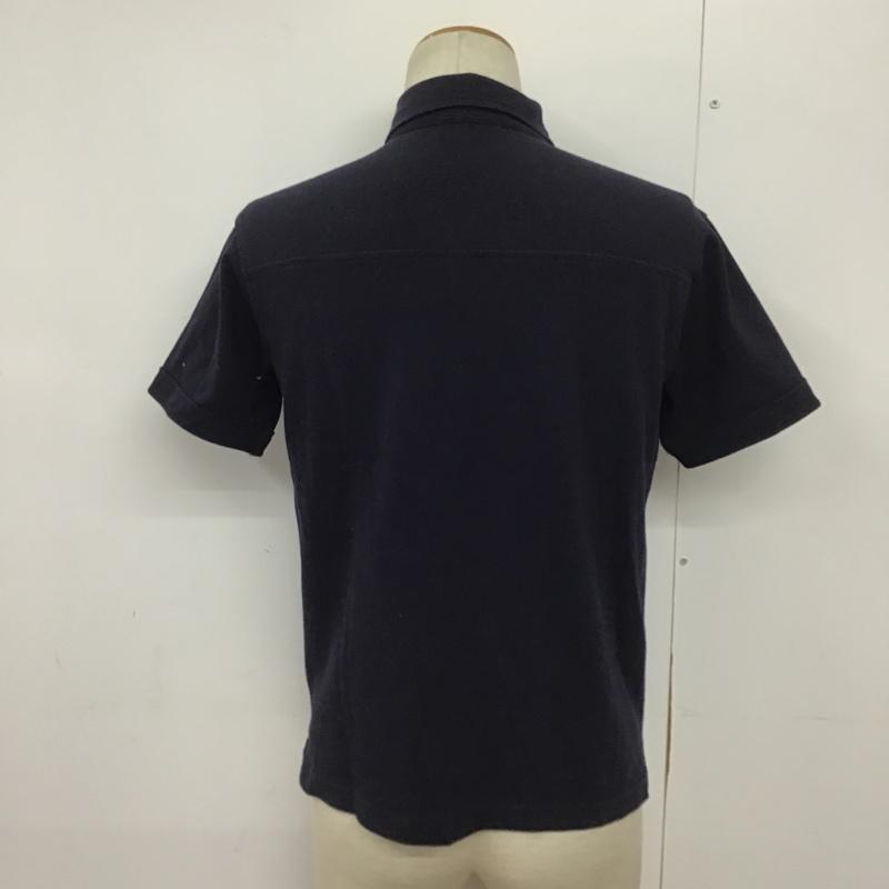 グローバルワーク GLOBAL WORK ポロシャツ 半袖 GW021605TS ボタンダウン S 無地 紺 / ネイビー / メンズ USED 古着 中古 10090767