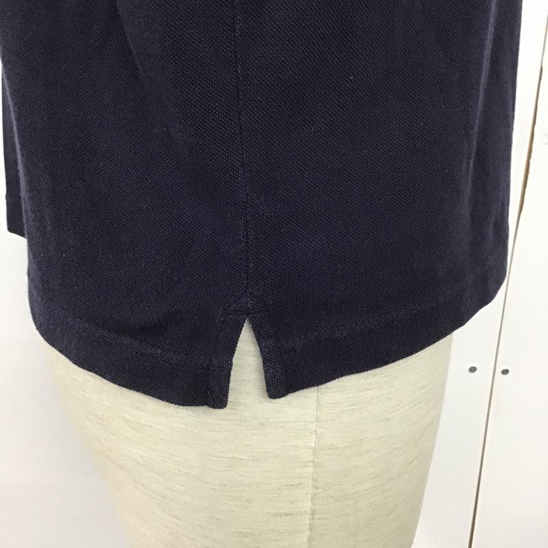 グローバルワーク GLOBAL WORK ポロシャツ 半袖 GW021605TS ボタンダウン S 無地 紺 / ネイビー / メンズ USED 古着 中古 10090767