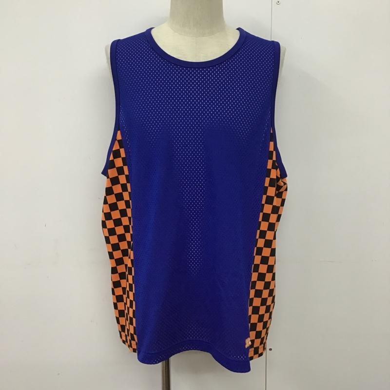 エクストララージ XLARGE タンクトップ タンクトップ 01161311 メッシュ XL チェック 青 / ブルー / X 黒 / ブラック / X 橙 / オレンジ / メンズ USED 古着 中古 10090768