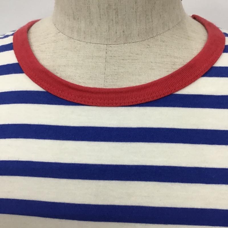 アーバンリサーチ URBAN RESEARCH Tシャツ 半袖 WMB-72086CM 40 ボーダー柄 白 / ホワイト / X 青 / ブルー / X 赤 / レッド /  メンズ USED 古着 中古 10090769