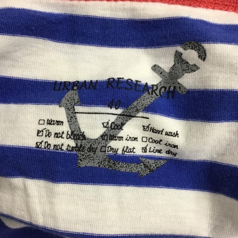 アーバンリサーチ URBAN RESEARCH Tシャツ 半袖 WMB-72086CM 40 ボーダー柄 白 / ホワイト / X 青 / ブルー / X 赤 / レッド /  メンズ USED 古着 中古 10090769