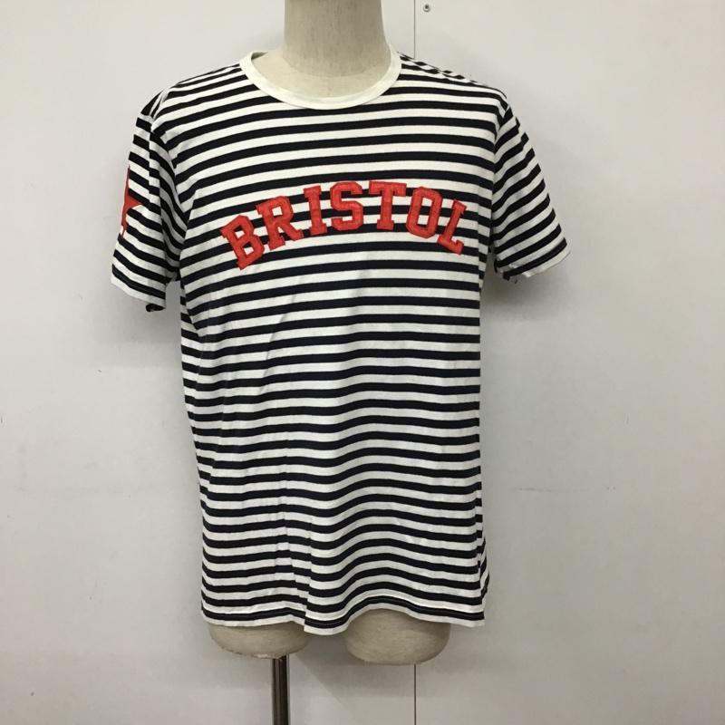 エフシーレアルブリストル F.C.Real Bristol Tシャツ 半袖 FCRB-145007 ロゴ L ボーダー柄 白 / ホワイト / X 紺 / ネイビー / X 赤 / レッド /  メンズ USED 古着 中古 10090772