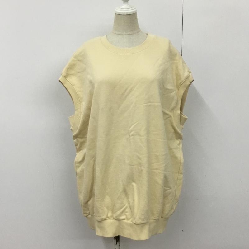 スローバイスライ THROW by SLY ベスト ベスト 030DS080-2690 OVER SW TUNIC スウェット チュニック FREE 無地 黄 / イエロー / レディース USED 古着 中古 10090807