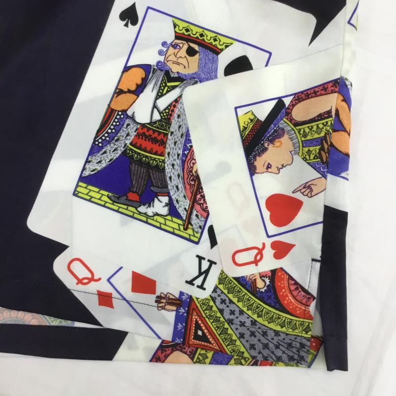 アップルバム APPLEBUM シャツ、ブラウス 半袖 King&Queen Aloha S/S Shirt トランプ柄 タグ付 L  紺 / ネイビー /  メンズ USED 古着 中古 10090823