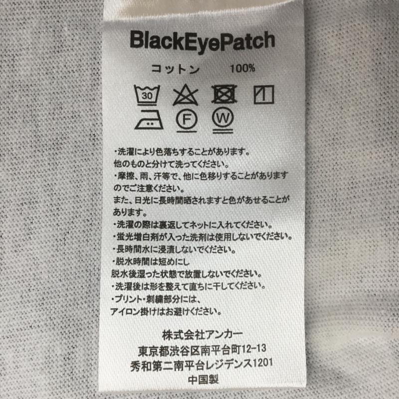 ブラックアイパッチ BlackEyePatch Tシャツ 長袖 XL ボーダー柄 青 / ブルー / X 白 / ホワイト /  メンズ USED 古着 中古 10090824