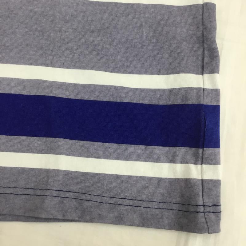 ブラックアイパッチ BlackEyePatch Tシャツ 長袖 XL ボーダー柄 青 / ブルー / X 白 / ホワイト /  メンズ USED 古着 中古 10090824