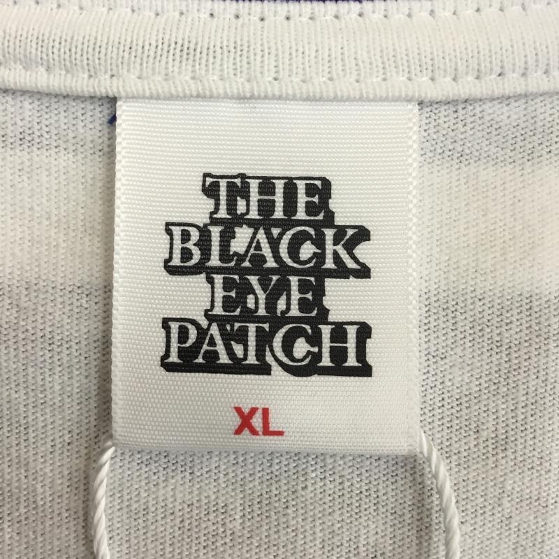 ブラックアイパッチ BlackEyePatch Tシャツ 長袖 XL ボーダー柄 青 / ブルー / X 白 / ホワイト /  メンズ USED 古着 中古 10090824