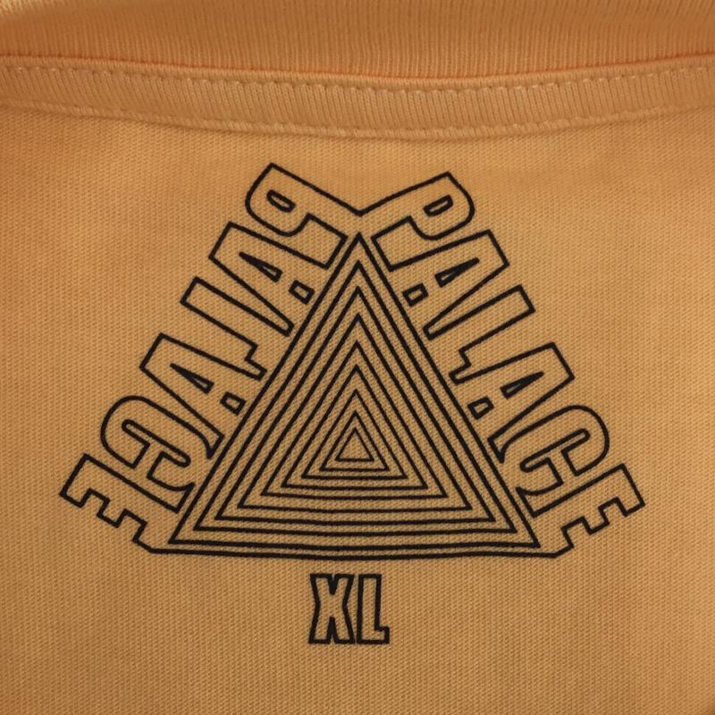 パレス PALACE Tシャツ 長袖 LONGSLEEVE XL ロゴ、文字 橙 / オレンジ /  メンズ USED 古着 中古 10090830
