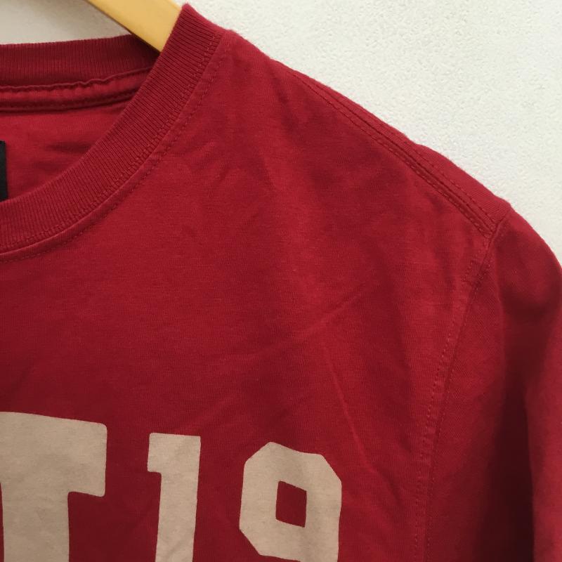 バーブァー Barbour Tシャツ 半袖 M ロゴ、文字 赤 / レッド /  メンズ USED 古着 中古 10090835