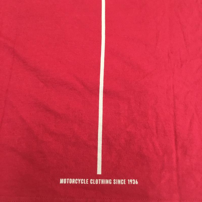 バーブァー Barbour Tシャツ 半袖 M ロゴ、文字 赤 / レッド /  メンズ USED 古着 中古 10090835