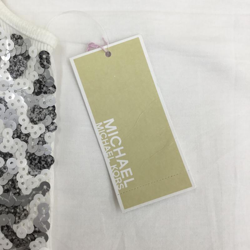 マイケルコース MICHAEL KORS タンクトップ タンクトップ スパンコール S 白 / ホワイト / レディース USED 古着 中古 10090837