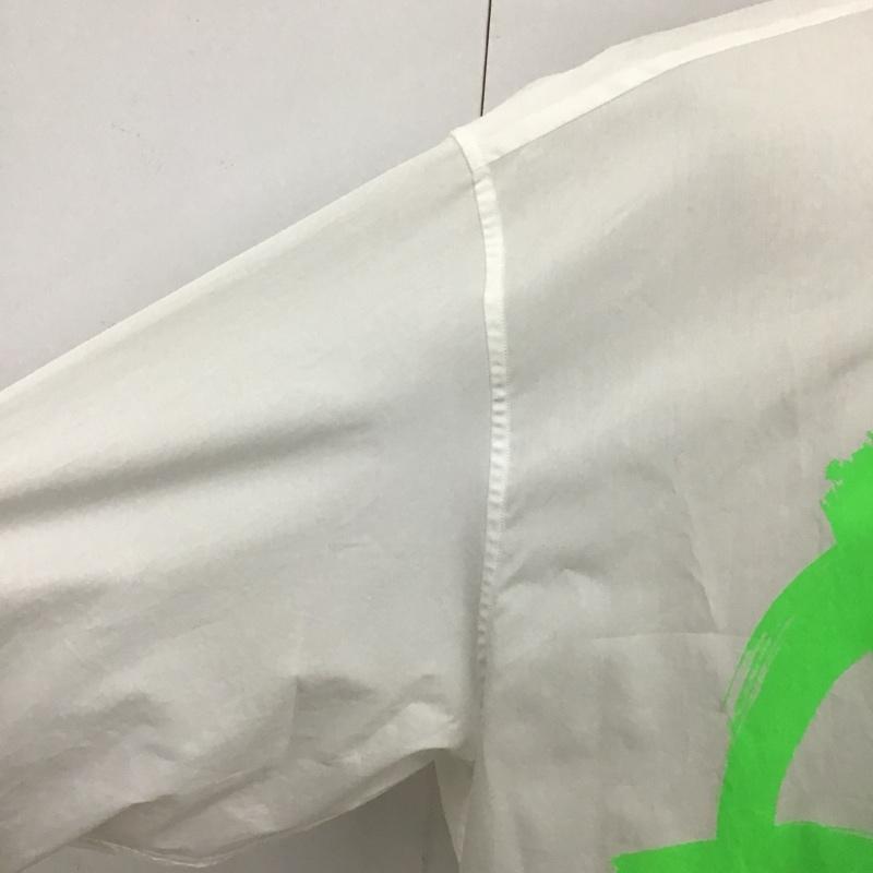 ヴェトモン VETEMENTS シャツ、ブラウス 長袖 UE51SH500G Anarchy アナーキー M ワンポイント 白 / ホワイト / X 黄緑 / イエローグリーン /  メンズ USED 古着 中古 10090880