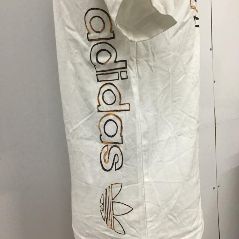 アディダス adidas Tシャツ 半袖 プリントTシャツ ED6271 S プリント 白 / ホワイト / X 黒 / ブラック / X 橙 / オレンジ /  メンズ USED 古着 中古 10090912