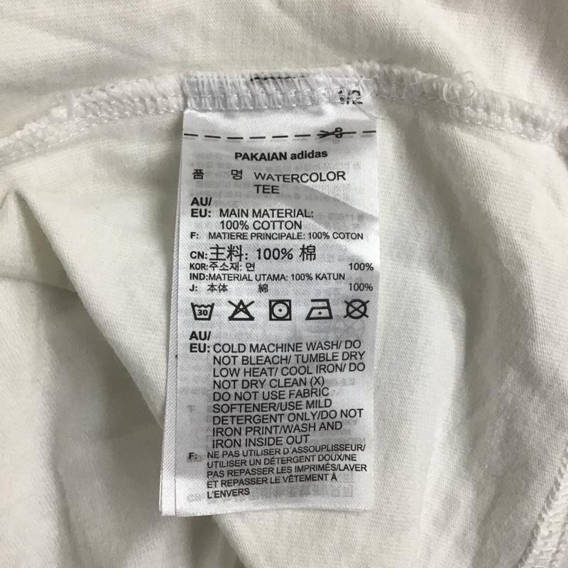 アディダス adidas Tシャツ 半袖 プリントTシャツ ED6271 S プリント 白 / ホワイト / X 黒 / ブラック / X 橙 / オレンジ /  メンズ USED 古着 中古 10090912