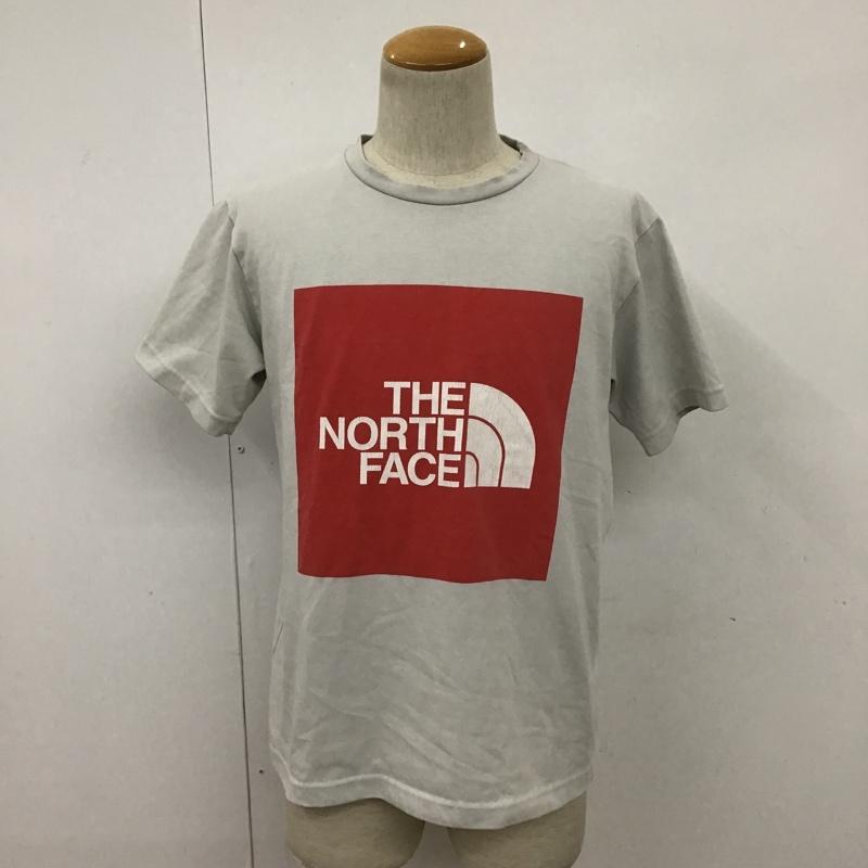 ザノースフェイス THE NORTH FACE Tシャツ 半袖 NT32043 メンズ ショートスリーブカラードビッグロゴティー L ロゴ、文字 X プリント 灰 / グレー / X 白 / ホワイト / X 赤 / レッド /  メンズ USED 古着 中古 10090914