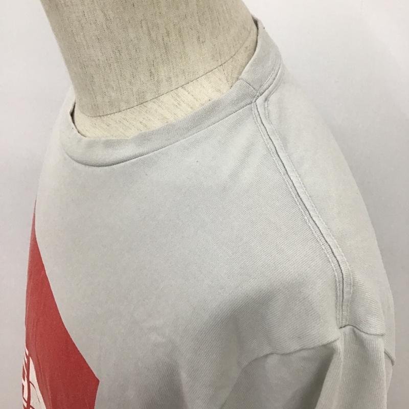 ザノースフェイス THE NORTH FACE Tシャツ 半袖 NT32043 メンズ ショートスリーブカラードビッグロゴティー L ロゴ、文字 X プリント 灰 / グレー / X 白 / ホワイト / X 赤 / レッド /  メンズ USED 古着 中古 10090914
