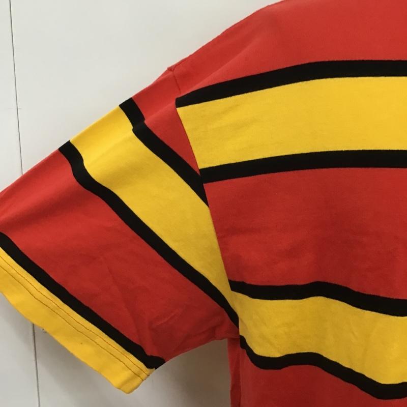 エクストララージ XLARGE Tシャツ 半袖 101222011037 STRIPETEE ボーダーTシャツ L ボーダー柄 黒 / ブラック / X 赤 / レッド / X 黄 / イエロー /  メンズ USED 古着 中古 10090919