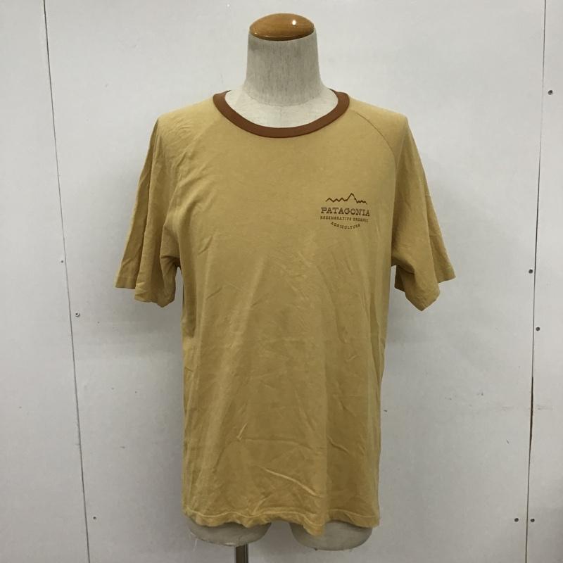 パタゴニア patagonia Tシャツ 半袖 プリントTシャツ S ロゴ、文字 ベージュ / ベージュ / X 茶 / ブラウン /  メンズ USED 古着 中古 10090920